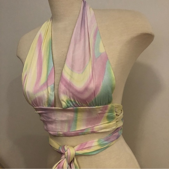 ZARA tie-dye crop top. Size XS. - Picture 4 of 8